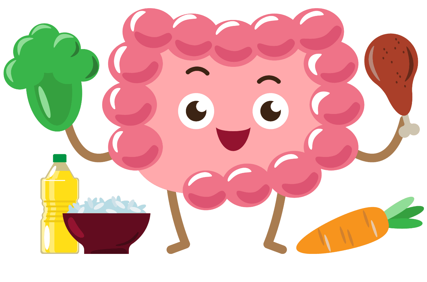 Happy Gut with Healthy Food