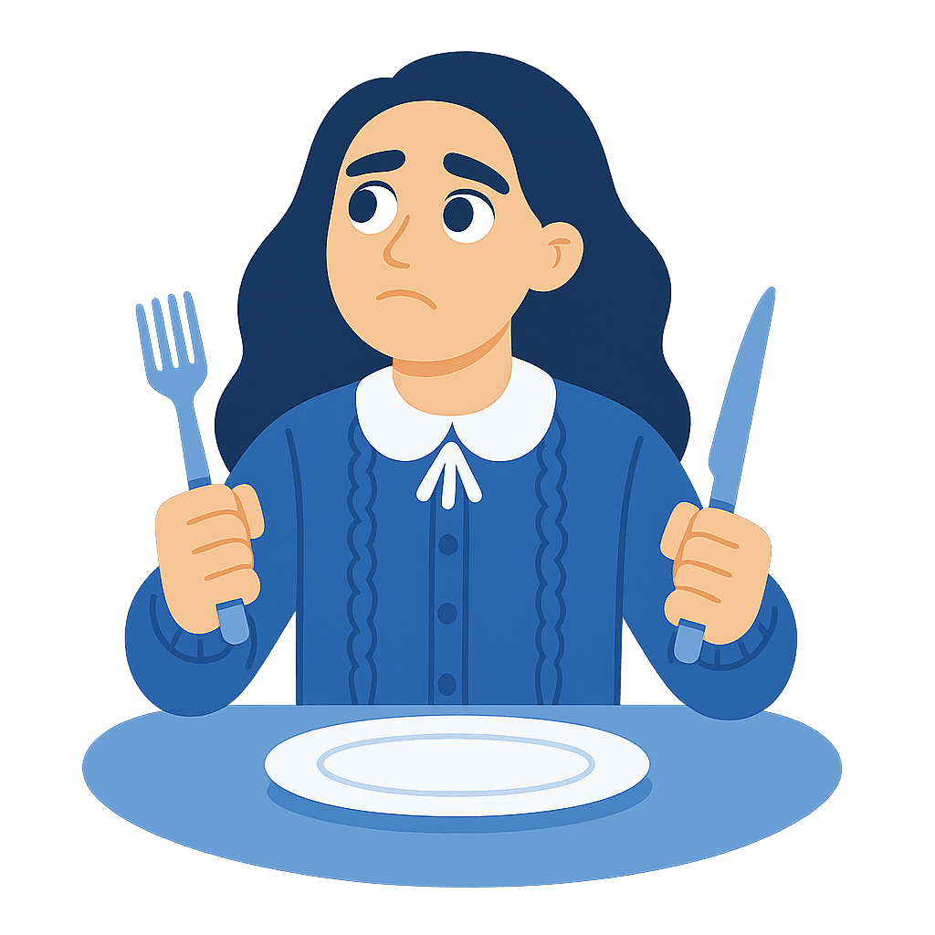 You feel hungry
